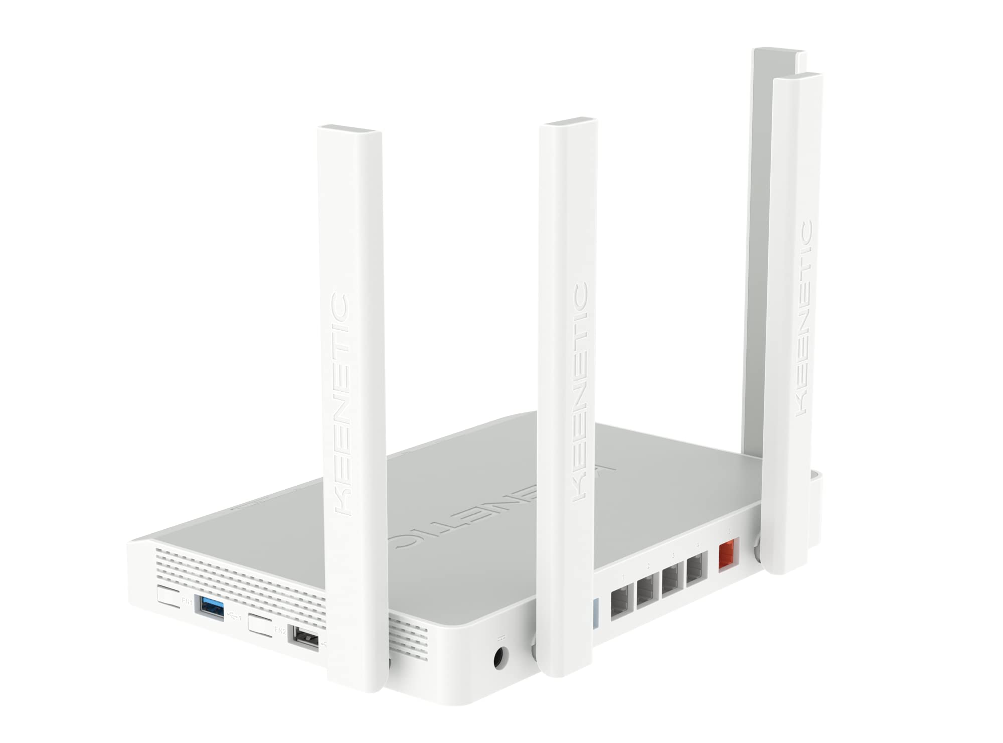Keenetic Titan Router Multi-Gigabit Wi-Fi 6 mesh AX3200 con CPU ARM dual core, smart switch con 1 porta 2.5 Gigabit e 5 porte 1 Gigabit, porte USB 2.0 e USB 3.0