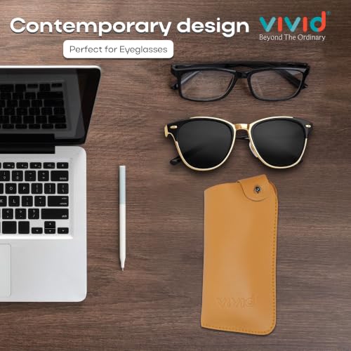 Image of Unisex Specs Chicago Button Eyewear Dabbi Faux Leather Soft Case Cover