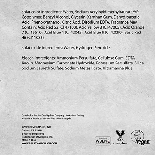 Splat Semi Permanent Fantasy Complete Hair Color Kit In Ombre Fire #TOP2