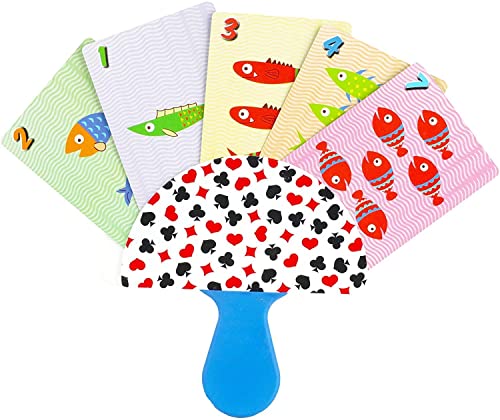 Image of Regal Games 4 Pack Card Holders for Playing Cards - Kids Card Holder with Plastic Paddles - Ideal for Family Fun Game Night and Travel (Ages 3+)