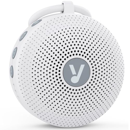 White Noise Machine for Baby Adult Portable Sound Machine with 21 Natural Soothing Sound Memory Function Powerful Battery & 32 Levels of Volume Sleep Aid Sound Machine for Sleeping Nursery Travel