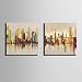 Produktbild La couleur du pont 100%Peinture à l'huile Wall Art Decor Un dessin décoratif mur de l'art La décoration d'intérieur L'art de la peinture Peinture à l'huile de peinture décorative 60x60cm*2pcs