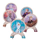 John 41132_FSC Krocket Kinder Crocket Spiel Set aus Holz Die Eiskönigin Disney Frozen Rasenspiel Outdoor, Mehrfarbig