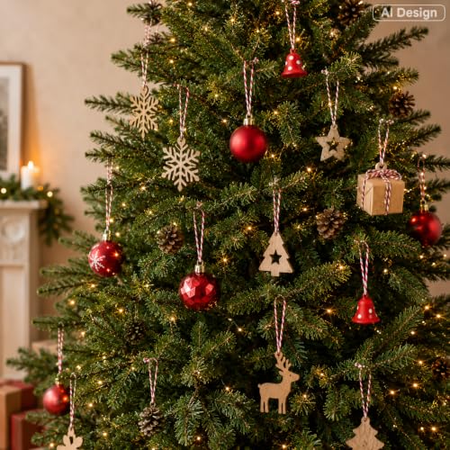 Image of G2PLUS Christmas String,2MM 328 Feet White and Red String for Gift Warp