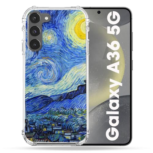 Coque Samsung Galaxy A36 5G Cokitec antichoc avec motif La Nuit étoilée