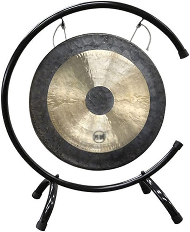 Desktop gong Percussion Instruments Zen Decor Table gong 15cm Wind gong Suitable for Outdoor Garden Home or Garden Decoration(2,45cm)