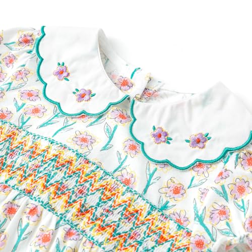 Simplee kids Baby Infant Girls Cotton Short Sleeve Summer Ruffle Romper 3-24 Months4