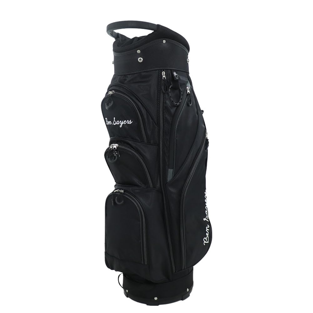 Ben Sayers Unisex Black/Grey 2025 Dlx Cart Bag - Colour: /Gre