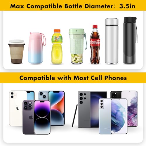 3 in 1 Cup Holder and Phone Mount for Electric Scooter, Phone Holder with Bottle Holder for Walker, Wheelchair, Stroller, Mobility Scooter Accessories - Image 5