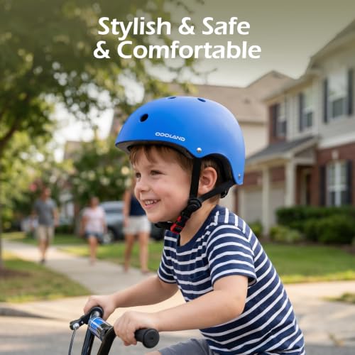 Image of Odoland Kids Bike Helmet for Boy Girl Age 3-8 for Cycling, Scooter, Skating