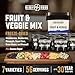 Ready Hour, Fruit & Veggie Mix, Non-Perishable Freeze-Dried Food, 30-Year Shelf Life, Portable Emergency and Adventure Food Supply, Durable Flood Safe Container, 56 Servings