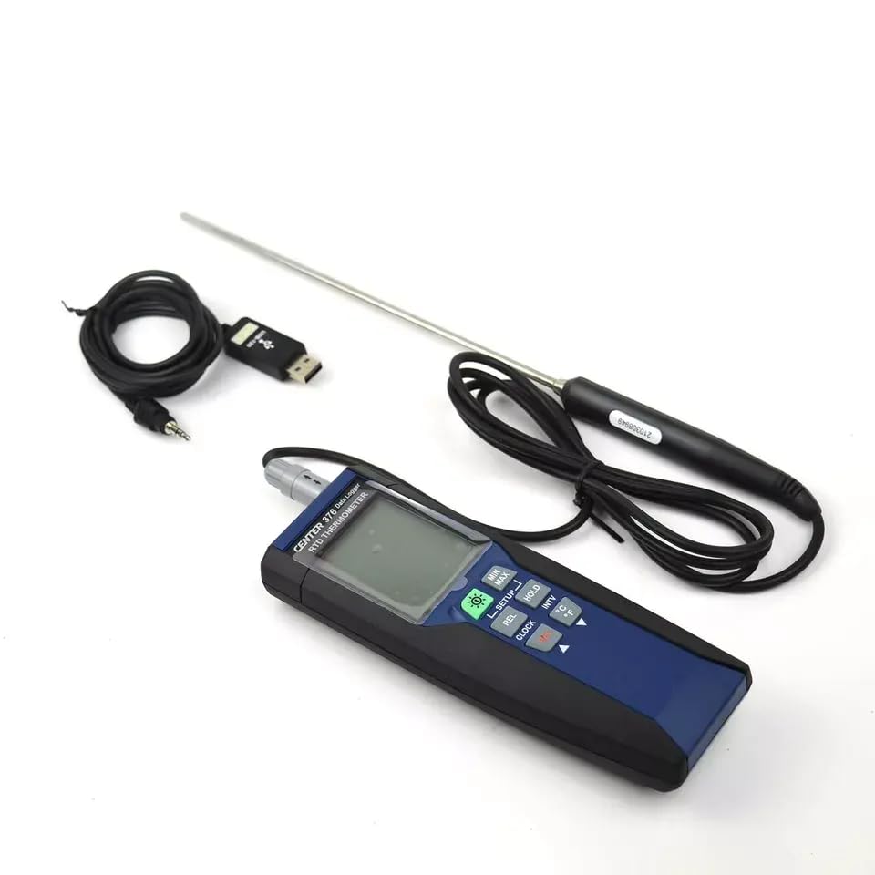 CENTER-376 Datalogger Precision RTD Thermocouple Thermometer (0.01C) -100~400C 16,000 Records Data Logger with PT100 Sensor