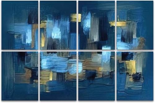 Paneles acústicos de arte, arte moderno, pinceladas ásperas, lienzo de pintura acrílica artística acústica insonorizada, panel de pared con