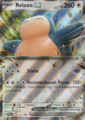 MZTCG - Relaxo EX PRE 076 - Prismatische Entwicklungen - Sammelkarte - Deutsch - mit MZTCG Versandschutz