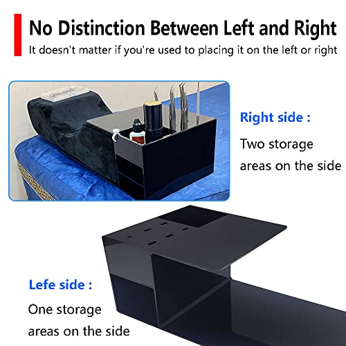 Puransen Eyelash Extension Neck Pillow With Acrylic Shelf Organizer Stand,Cervical Pillows Support For Protecting The Neck,Velvet Lashing Pillow Makeup Tool Display Cabinet Shelves (Black & Bk) #TOP4