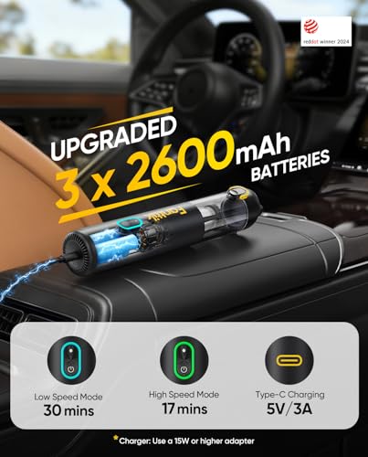 Fanttik V8 Mate Cordless Car Vacuum — 13kPa, 30-Min Runtime, 9 Attachments — view 3