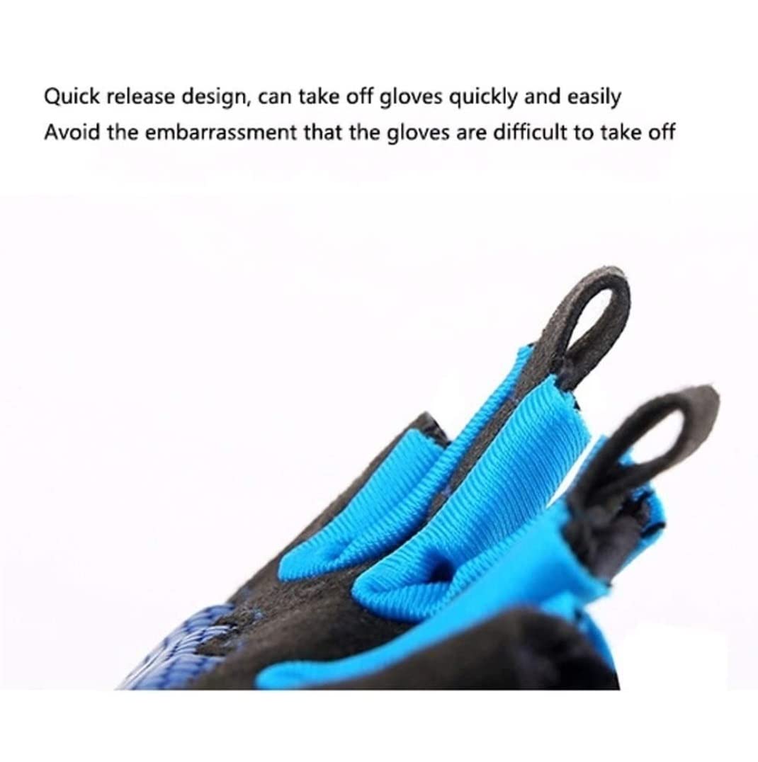 Habrur Guantes Ciclismo Guantes Bicicleta Guantes Bici Guantes De Equitación Antideslizante Camping Senderismo Guantes Gimnasio Fitness Deportes Bicicleta Medio Dedo Guante