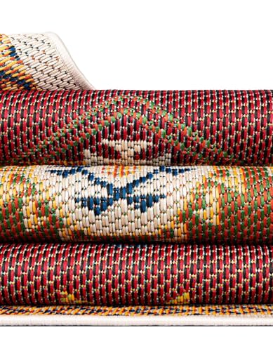 Tapete cuadrado Rugs.com 10 pies rojo medio miniatura 7