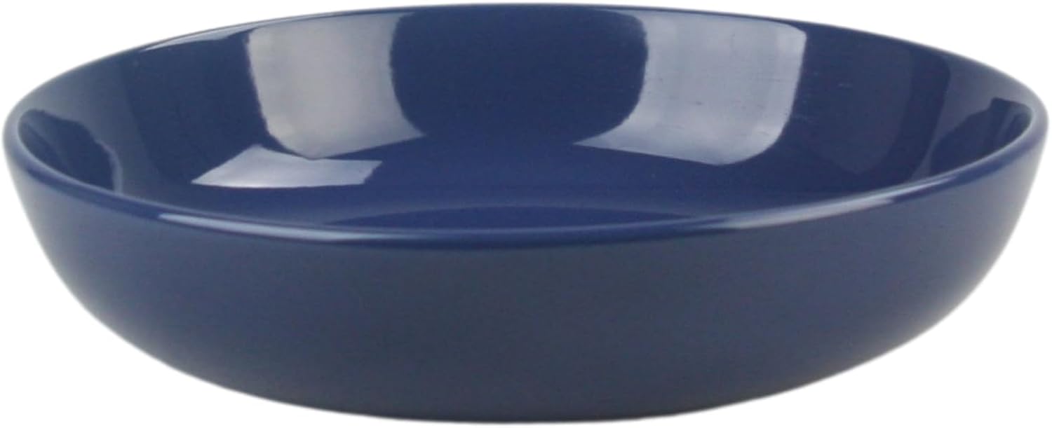 10 Strawberry Street Coupe Stoneware Set of 4 Dinner Bowls, Cobalt Blue