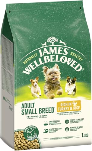 James WELLBELOVED 1,5kg Hund, kleine Hunderassen, Trockenfutter Truthahn & Reis