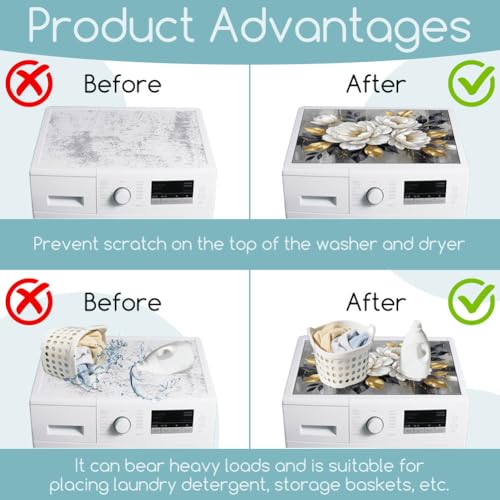 Tapis de protection machine à laver sèche-linge antidérapant 60cm - 3