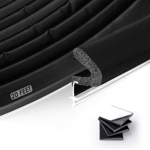 Kerf Weather Stripping Door Seal - Large Gap, Exterior Door Weather Seal Strip - 20Feet, Black by OTIIALOT - Used condition - US$11.76