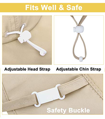 Simplicity Infant Summer Hat Khaki Wide Brim Travel Sun Hat Foldable Infant Boy, Khaki_0-12 Months #TOP2