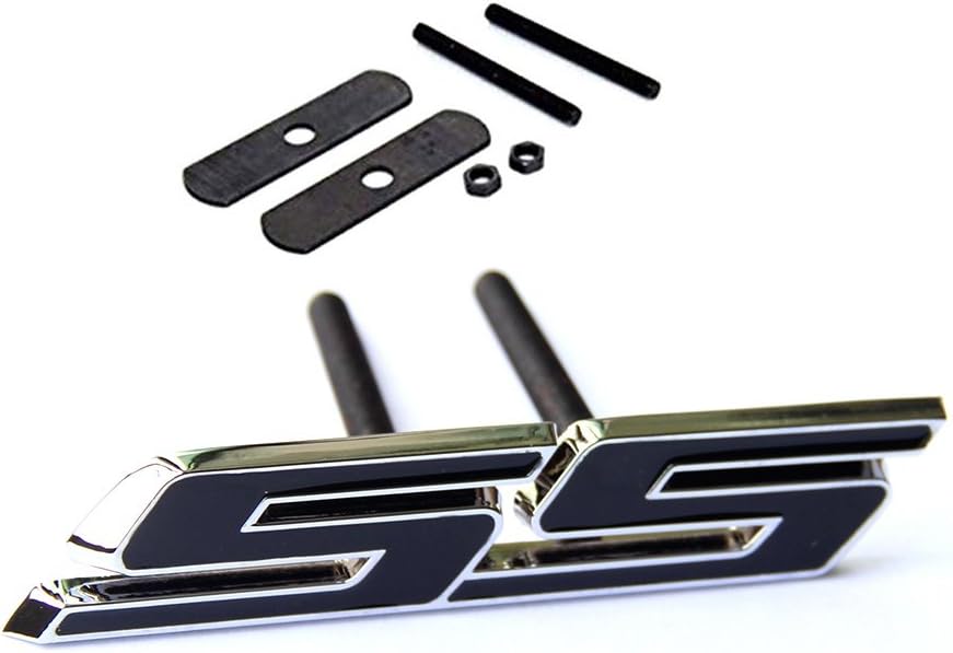 Yoaoo 1x OEM Grille Ss Emblem Badge 3D Compatible with Zl1 1LE Series Front Chrome Black