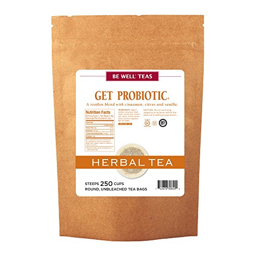 The Republic of Tea Be Well Teas No. 18, Get Probiotic Herbal Tea For Digestive Health, Refill Pack of 250 Tea Bags