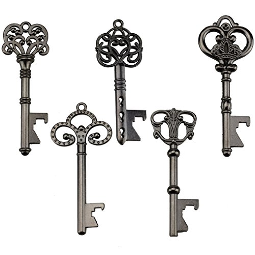Key Bottle Openers - Assorted Vintage Skeleton Keys, Wedding Party Favors