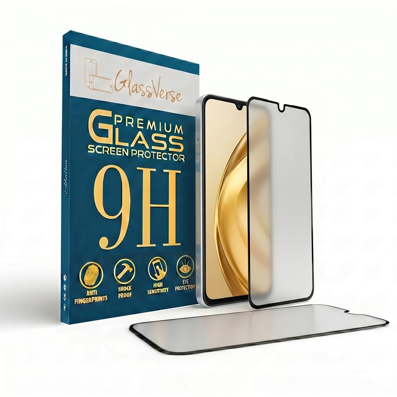 Image of GlassVerse D+ Matte Tempered Glass With 18H Hardness For Lava yuva Star 3 (PACK OF 1) with Free Installation Kit. Full screen Coverage - 6.75 inch