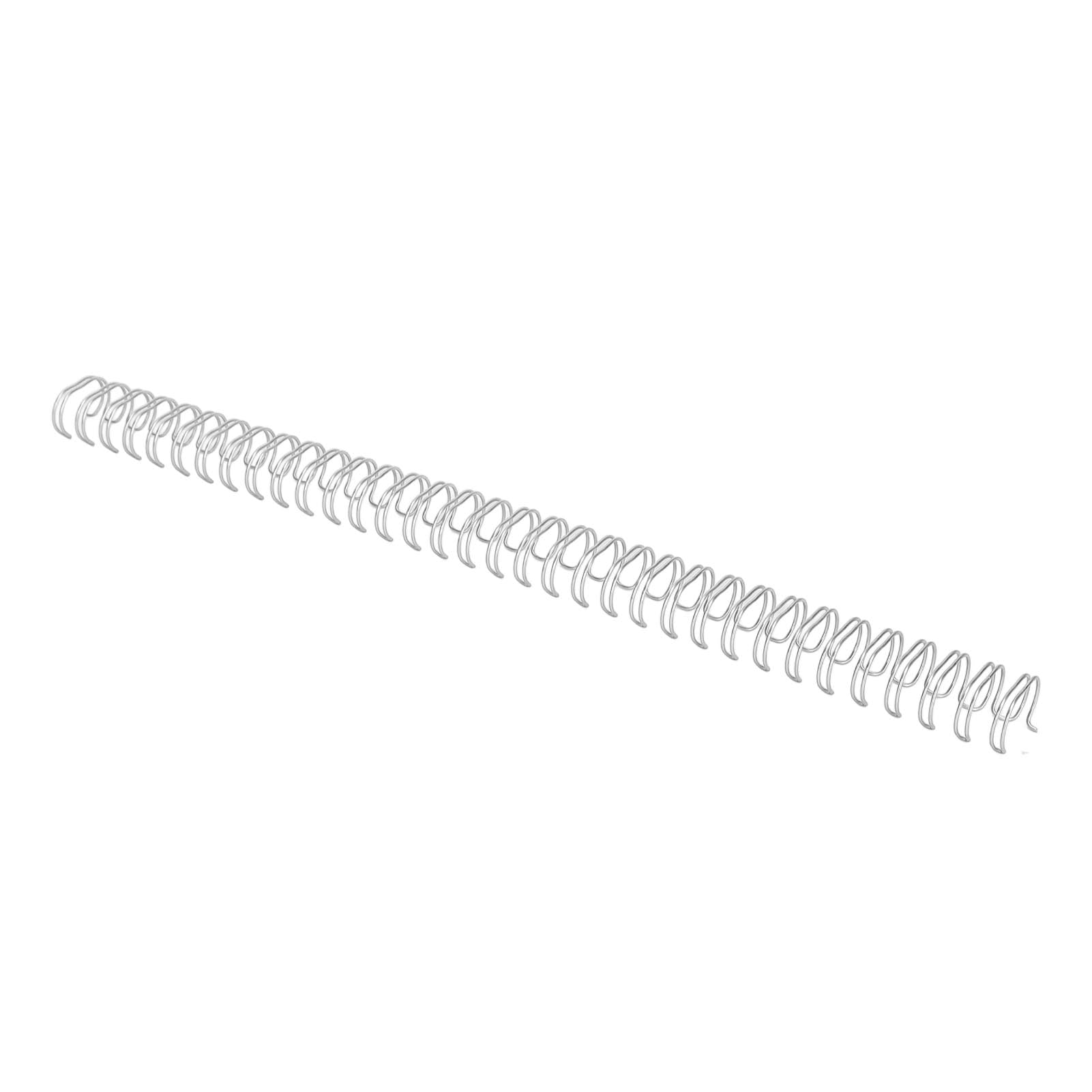 Ejoyous Reliure à Fil Double Boucle en Fer et Nylon Fil de Reliure Double 1 2 Pouces 34 Boucles 3 1 Pas Peut Contenir 100 Feuilles pour Rapports, Présentations, Manuels, Bureau, école (SILVER)