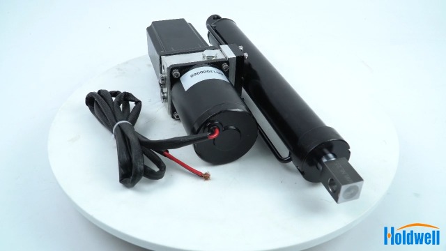 Image of HOLDWELL 12V 10'' 25A Hydraulic Motor Heavy Duty Electric Linear Actuator 2300lbs Compatible with Dump Trailers, Lift Tables, Solar Tracking System, Wheelchair Lift