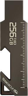 TEAMGROUP T183 256GB USB 3.2 Gen 1 3.1/3.0 Metal Magnetic Multi-Functional Read 140MB/s Flash Thumb Drive Memory Stick Compatible with PC Computer/Laptop Nickel Black TT1833256GF01