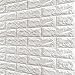 10 Uds azulejos de pared autoadhesivos 77X70cm papel pintado con efecto de ladrillo blanco pegatinas de pared de ladrillo de azulejo 3D paneles de pared de espuma DIY impermeables