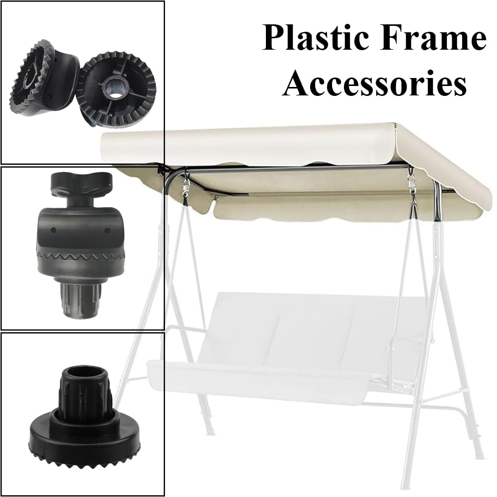 Supporto per soffitto Supertool per altalena, accessori per baldacchino in plastica per altalena da veranda, sostituzione del baldacchino per altalena da giardino