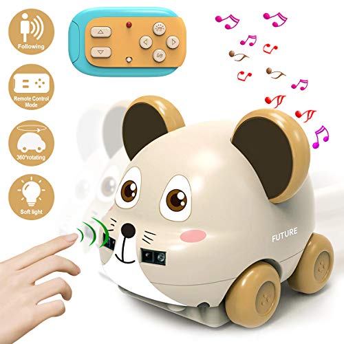 Preisvergleich Produktbild SPECOOL Ferngesteuertes Auto, Infrarot Induktions Kinderspielzeug Auto, RC Auto mit Kontrollierte Musik, Dual Modi 360° Drehbarer RC Cars, Geschenk für Jungen Mädchen (Maus)