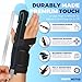 FORTEMOTUS Trigger Finger Splint, Adjustable One or Two Finger Splint Full Hand and Wrist Brace Support, Finger Immobilizer for Sprains, Discomfort Relief, Boxer Fracture Splint Black