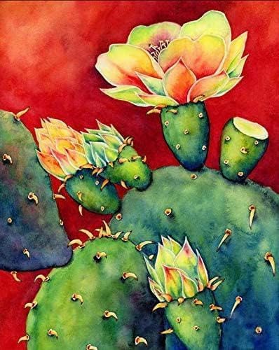Tucocoo Kit de pintura de cactus por números, con pinceles y pigmento acrílico sobre lienzo, pintura para adultos, plantas suculentas tropicales, paisaje para decoración de pared del hogar, regalos Tucocoo Kit de pintura de cactus por números, con pinceles y pigmento acrílico sobre lienzo, pintura para adultos, plantas suculentas tropicales, paisaje para decoración de pared del hogar, regalos