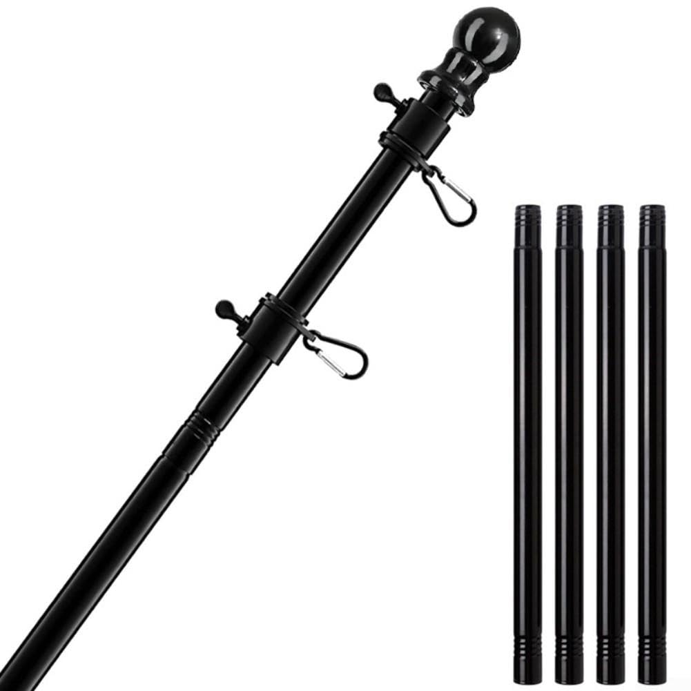 Kit Bandiera 189cm Acciaio Parete Kit Bandiera 189cm Acciaio(Black)