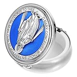 TEMPNAP Piccolo Portagioie in Lega di Zinco Scatola Portaoggetti per Rosari, Custodia Vintage per Gioielli e Accessori, per Eventi Religiosi e Uso Quotidiano