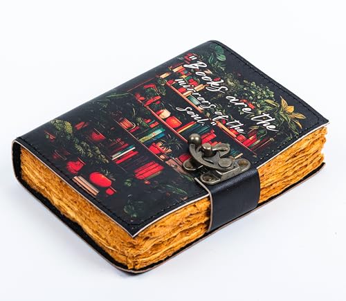 Image of CRAFT JUNKY Vintage Leather Journal Diary for Women and Men Travel Diary Notebook for Writing Deckle Edge Paper (A5)