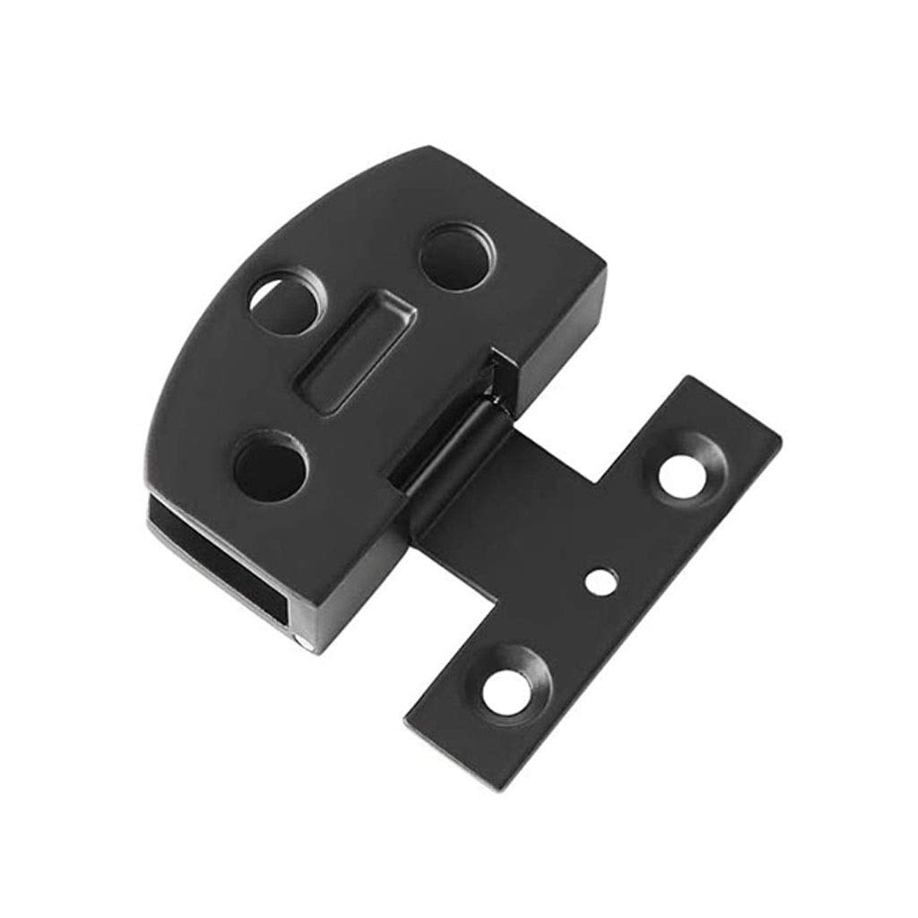 2Pcs Wine Cabinet Door Showcase Hinge Frameless Tempered Glass Clip Pet Loose Leaf