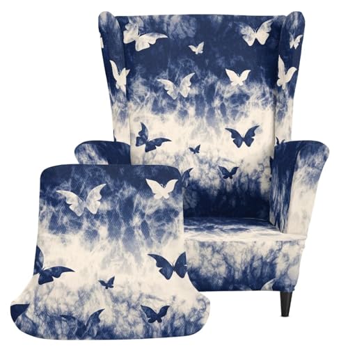 Funda para sillón protector de muebles elástico universal de 2 piezas 3