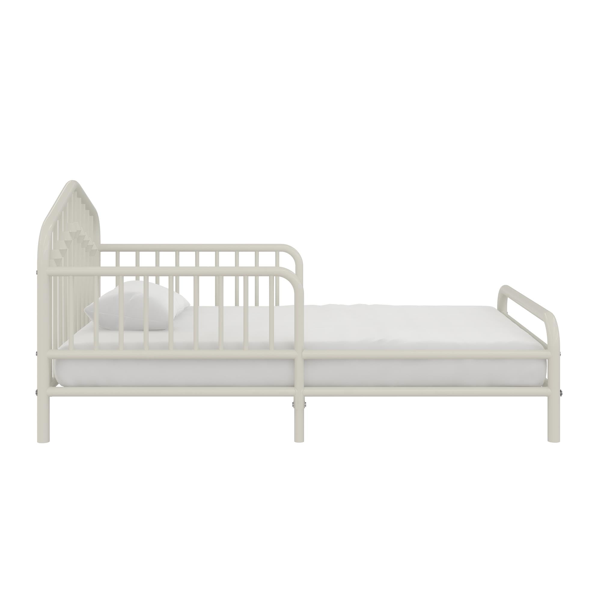 Amazon.com: Novogratz Bushwick Metal Toddler Bed, Off White : Baby