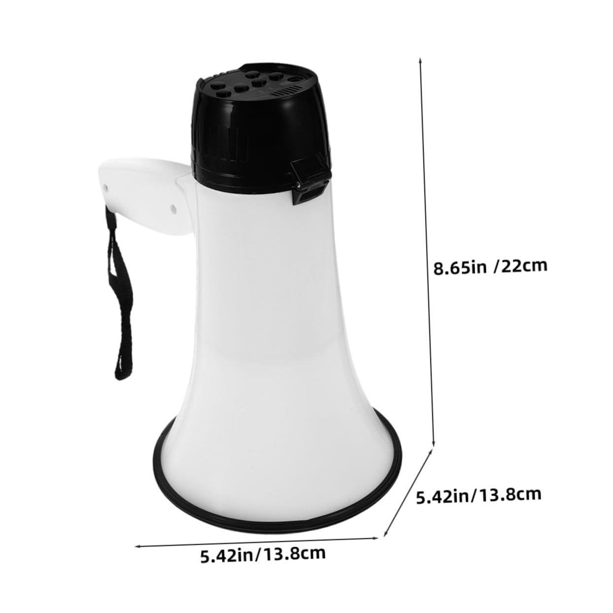 Abaodam Megáfono Portátil para Animar Altavoces De Mano con Volumen Megáfono para Porristas Deportivas para Fiestas y Eventos Al Aire