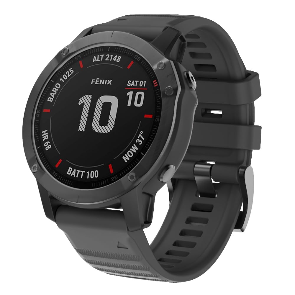 ISABAKE Cinturino Orologio per Garmin Fenix 6X / 6X PRO, Fenix 5X / 5X Plus, Accessori Fenix 3/3 HR, Cinturino QuickFit 26mm di Larghezza