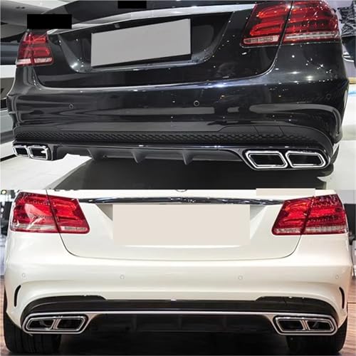 Embout d'échappement carré Mercedes Classe E W212 acier Noir B