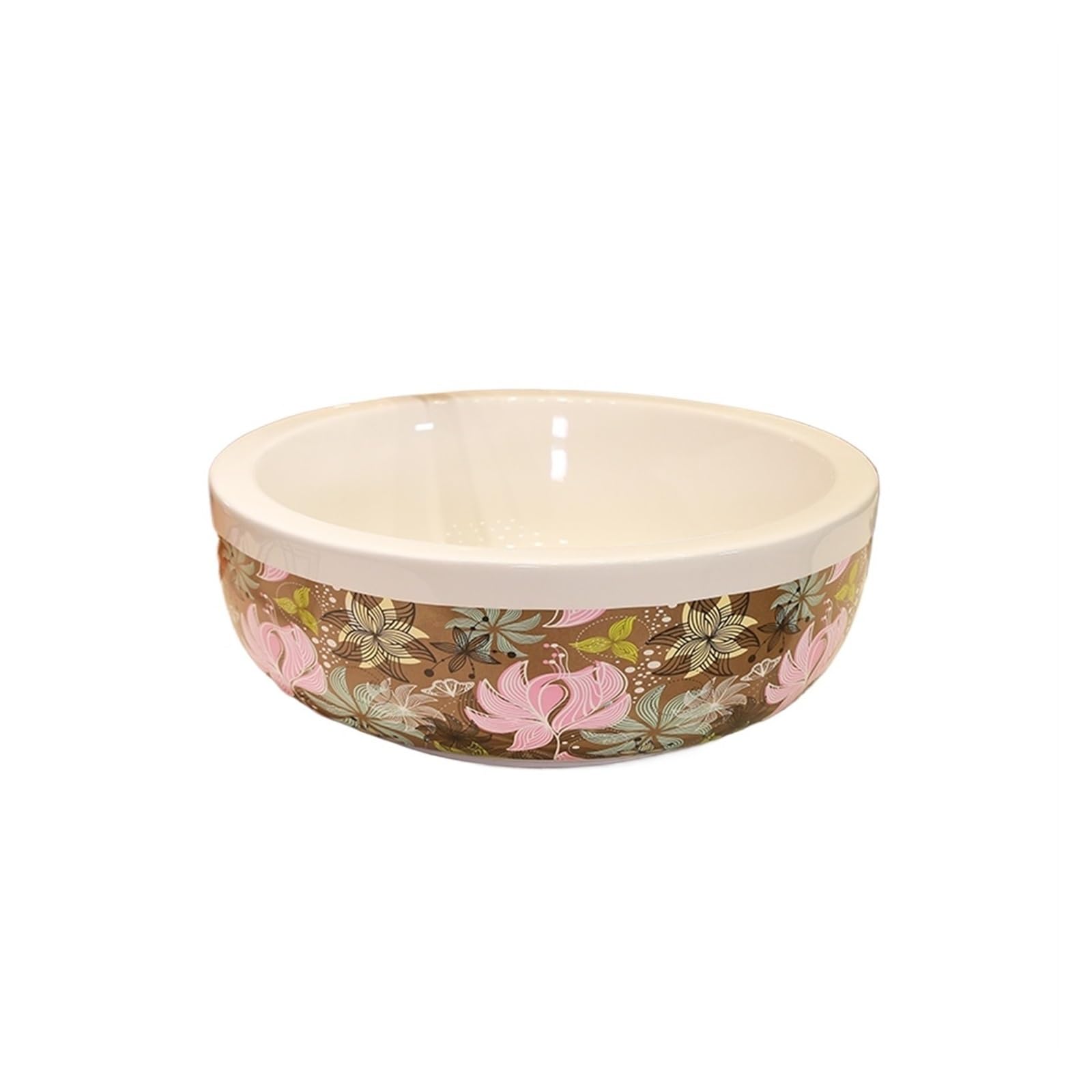 Okrągła Ceramiczna Umywalka Nablatowa Do Łazienki, Umywalka Artystyczna Nablatowa, Nowoczesny Design, Rozmiar Kości, Rozmiar Kości