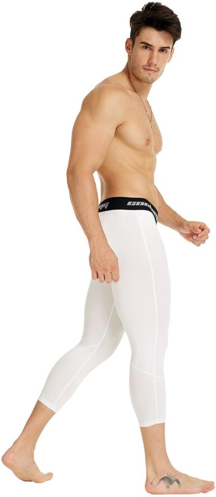 COOLOMG Boys Compression Pants Youth Basketball Tights Running Football Baselayer 3/4 Capri Leggings : Clothing, Shoes & Jewelry